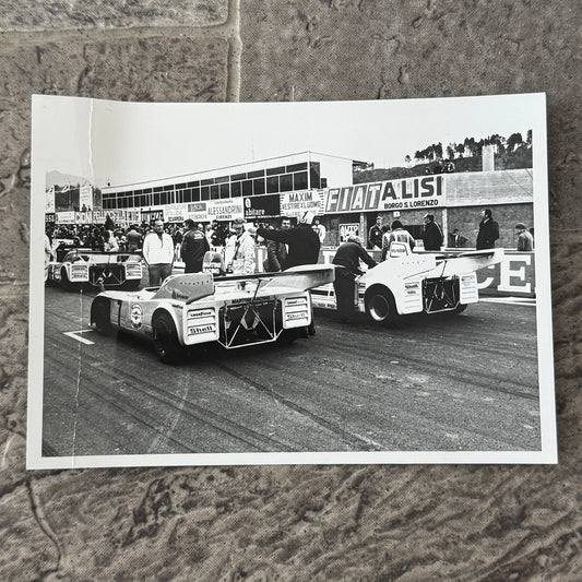 Vintage Racing Photo Photograph 1975 1000 KM de Mugello Race Porsche 908 Car