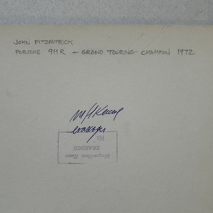 Porsche 911 R Kremer Racing Photo Photograph John Fitzpatrick 1972 Grand Touring