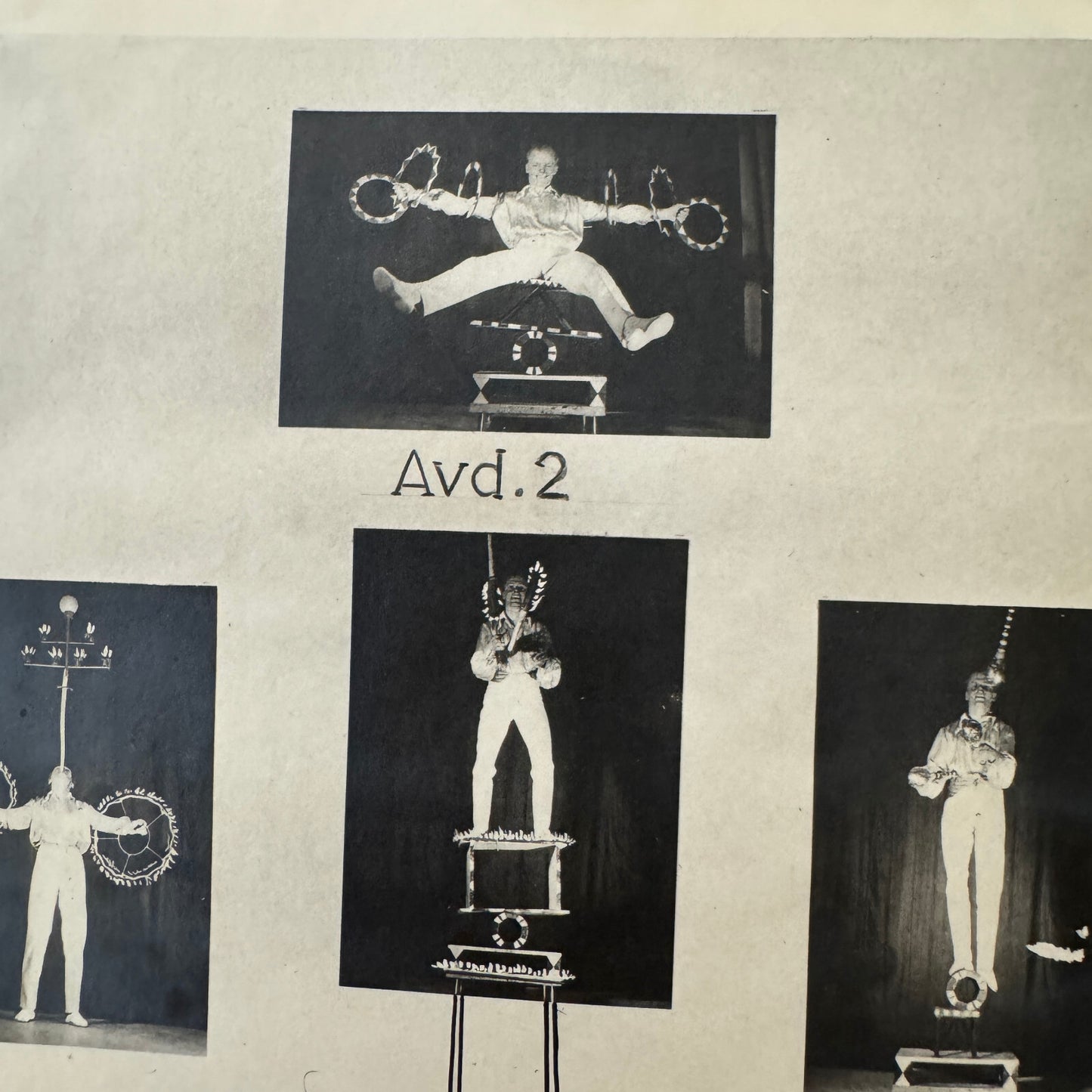 Vintage Circus Juggling Balancing Act Flyer Mrallano