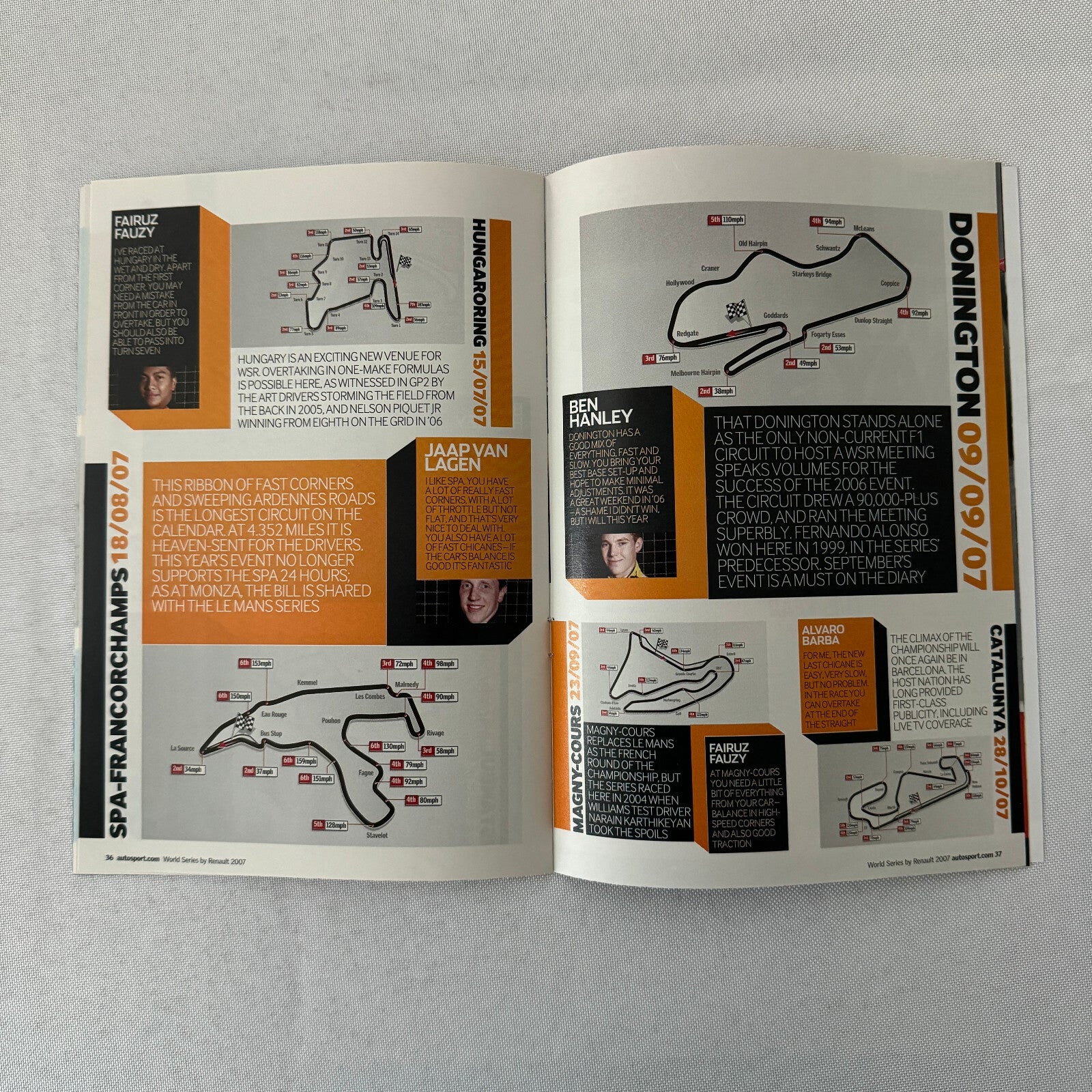 2007 Renault World Series Racing Guide Brochure Autosport