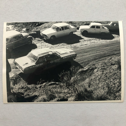 Vintage Racing Photo Photograph Oscar Cabalen Ford Mustang Argentina Rally ? 