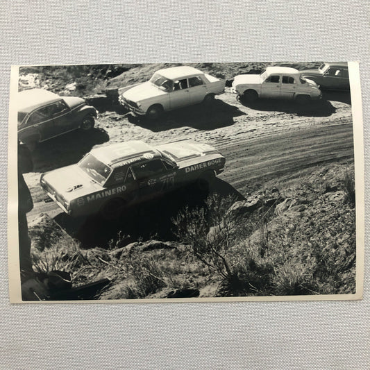 Vintage Racing Photo Photograph Oscar Cabalen Ford Mustang Argentina Rally ? 