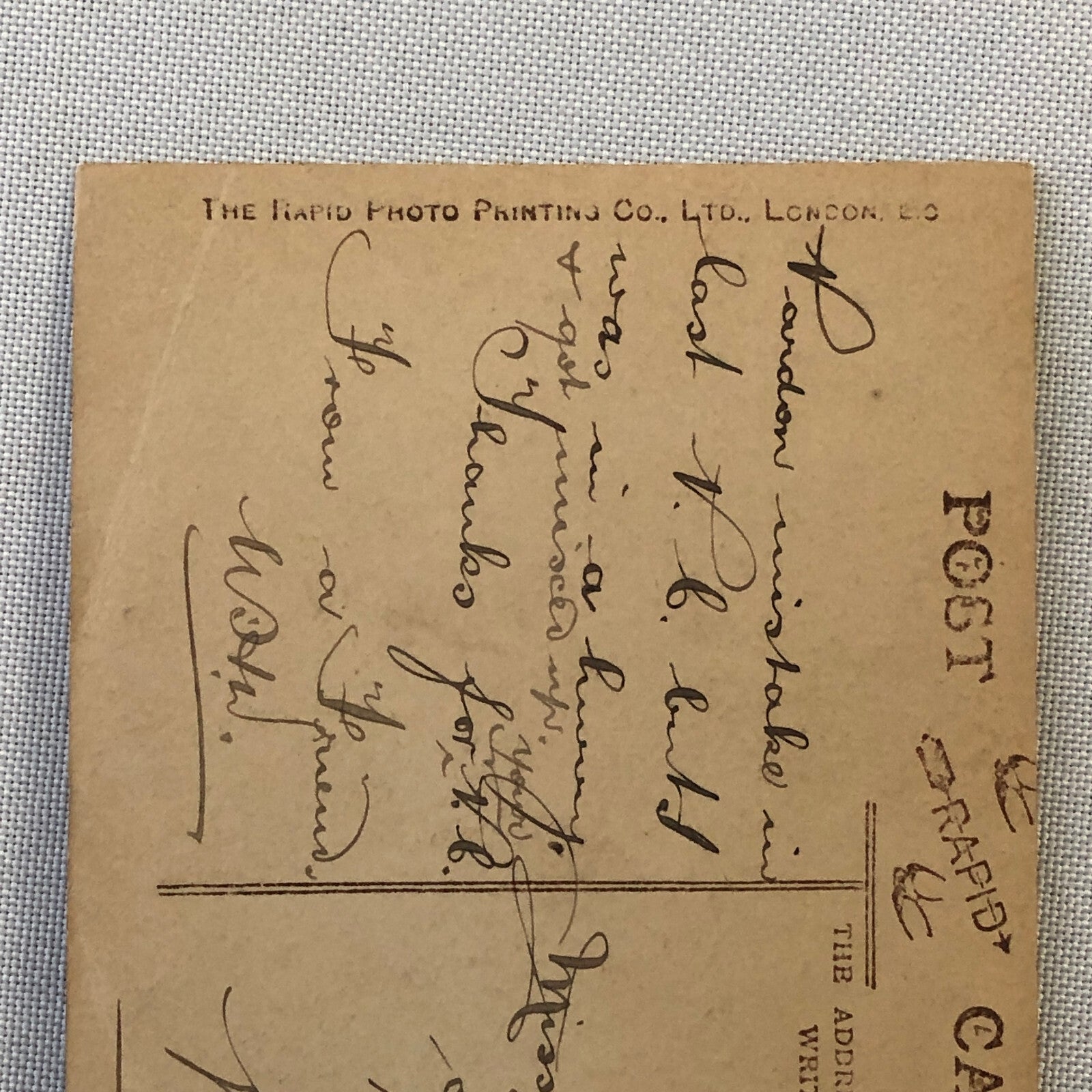 Antique Postcard Post Card Alice Crawford RPPC Real Photo ? 