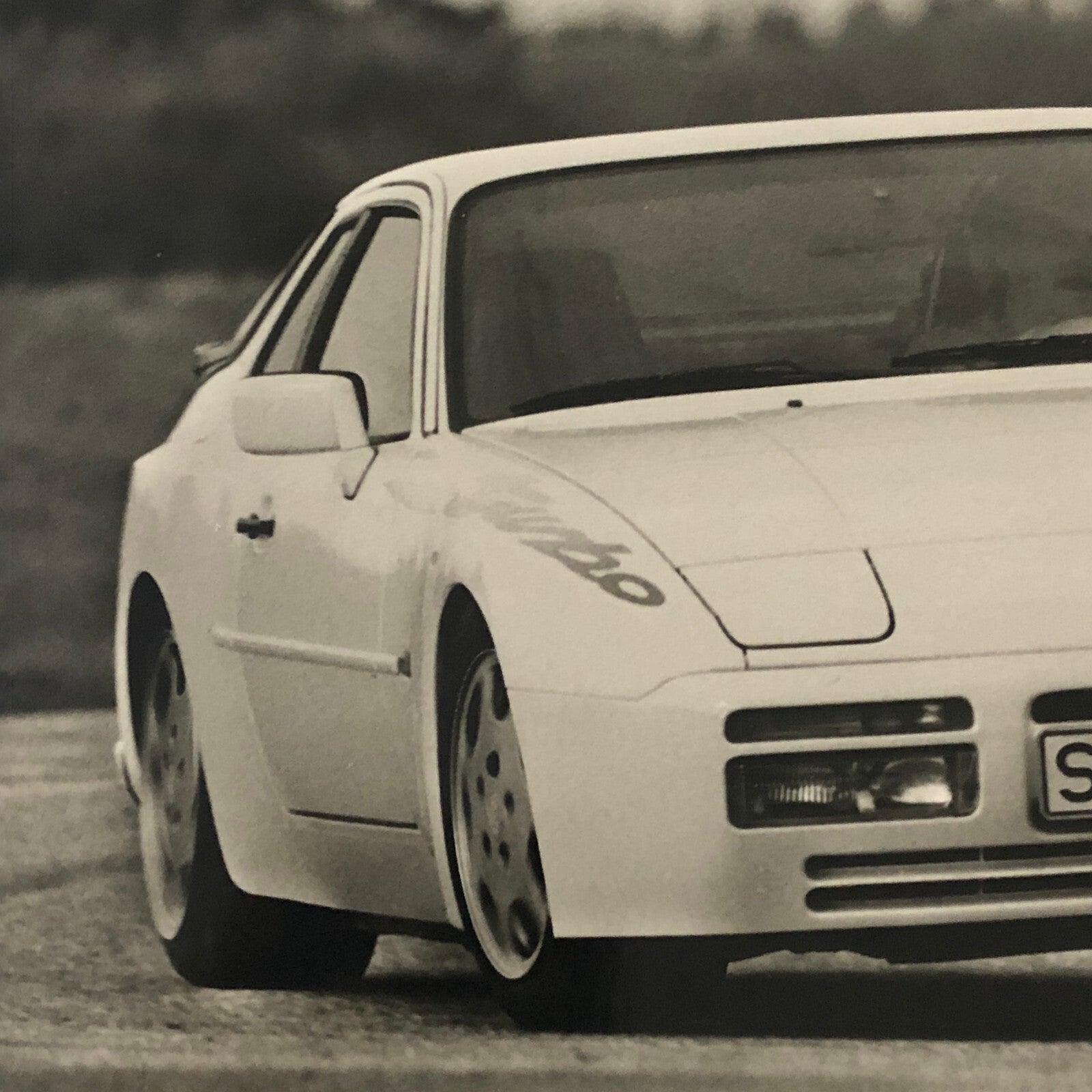 1989 Porsche 944 Turbo Factory Press Photo Photograph Werkfoto