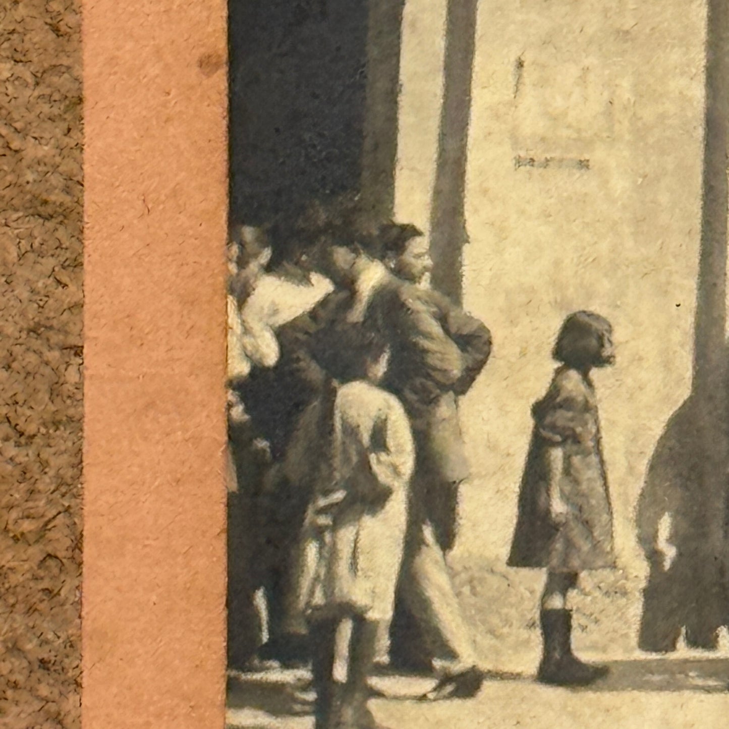 Vintage Photograph Photo People with Early Automobile Car