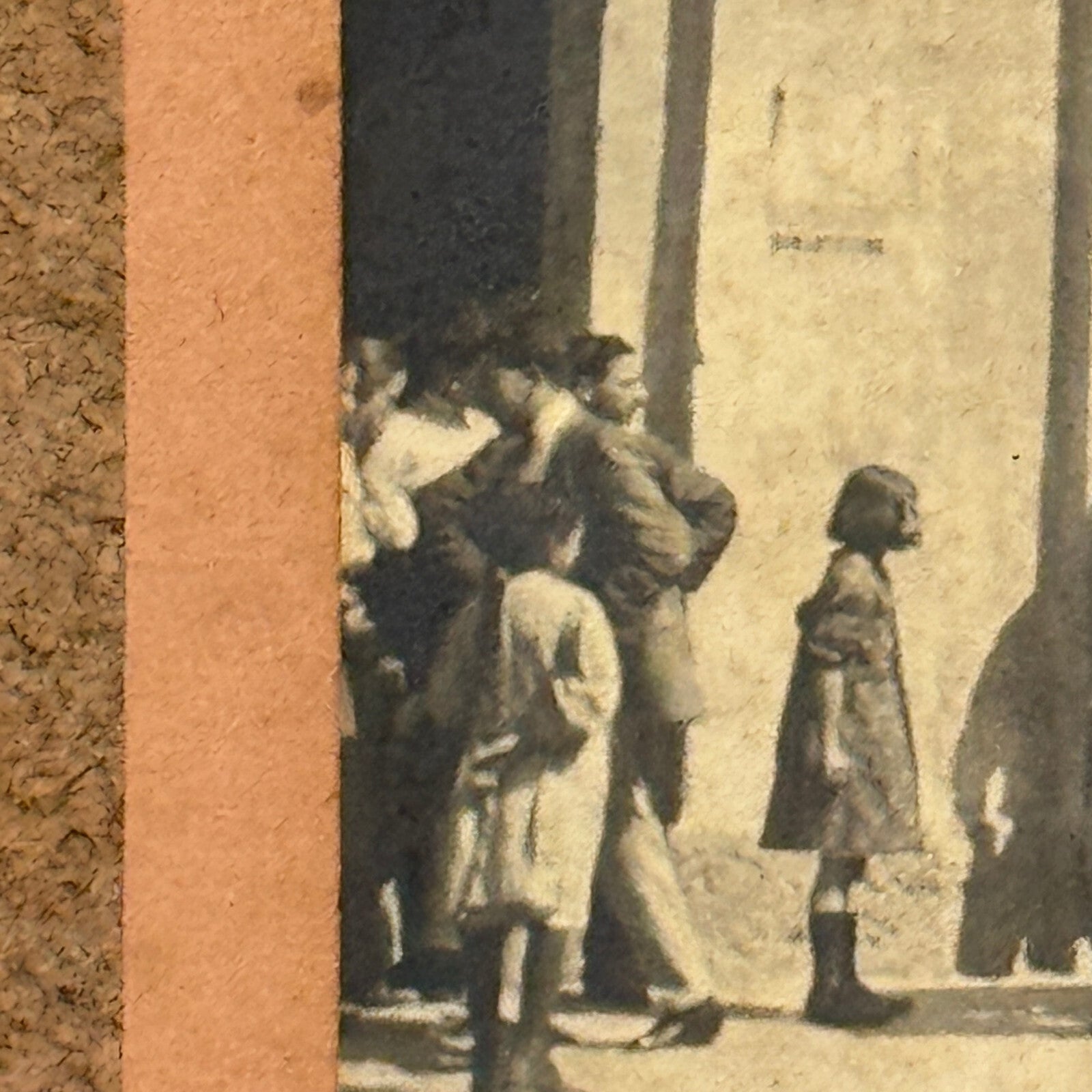 Vintage Photograph Photo People with Early Automobile Car