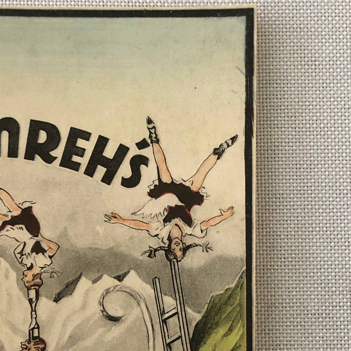 Circus Performer Postcard Post Card Acrobat Act 2 Namrehs German