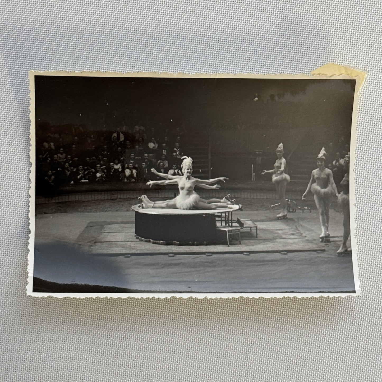 Vintage Circus Rollerskating Roller Skate Act Photo Photograph