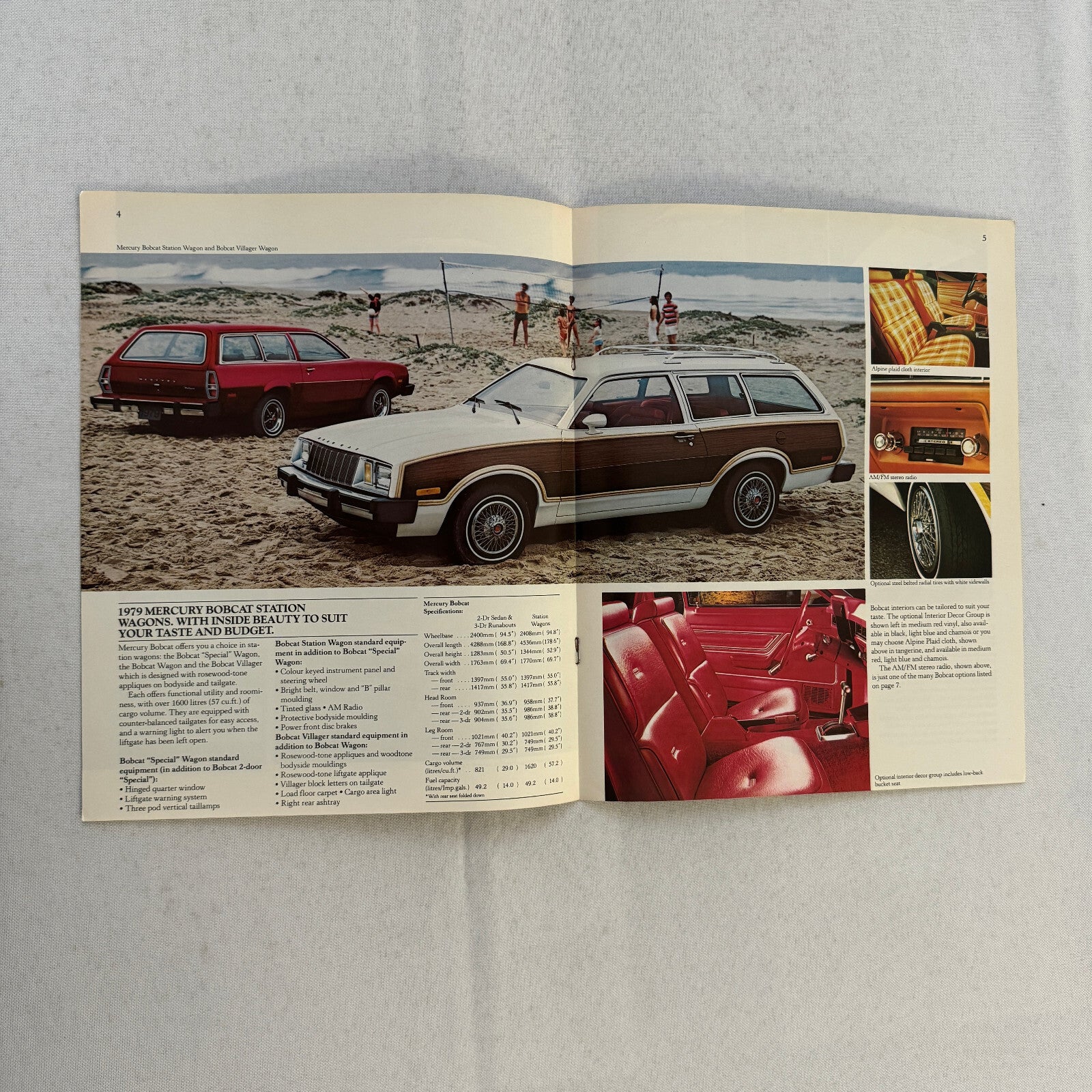1979 Mercury Bobcat Car Sales Brochure Catalog Wagon Villager Sedan Runabout SC