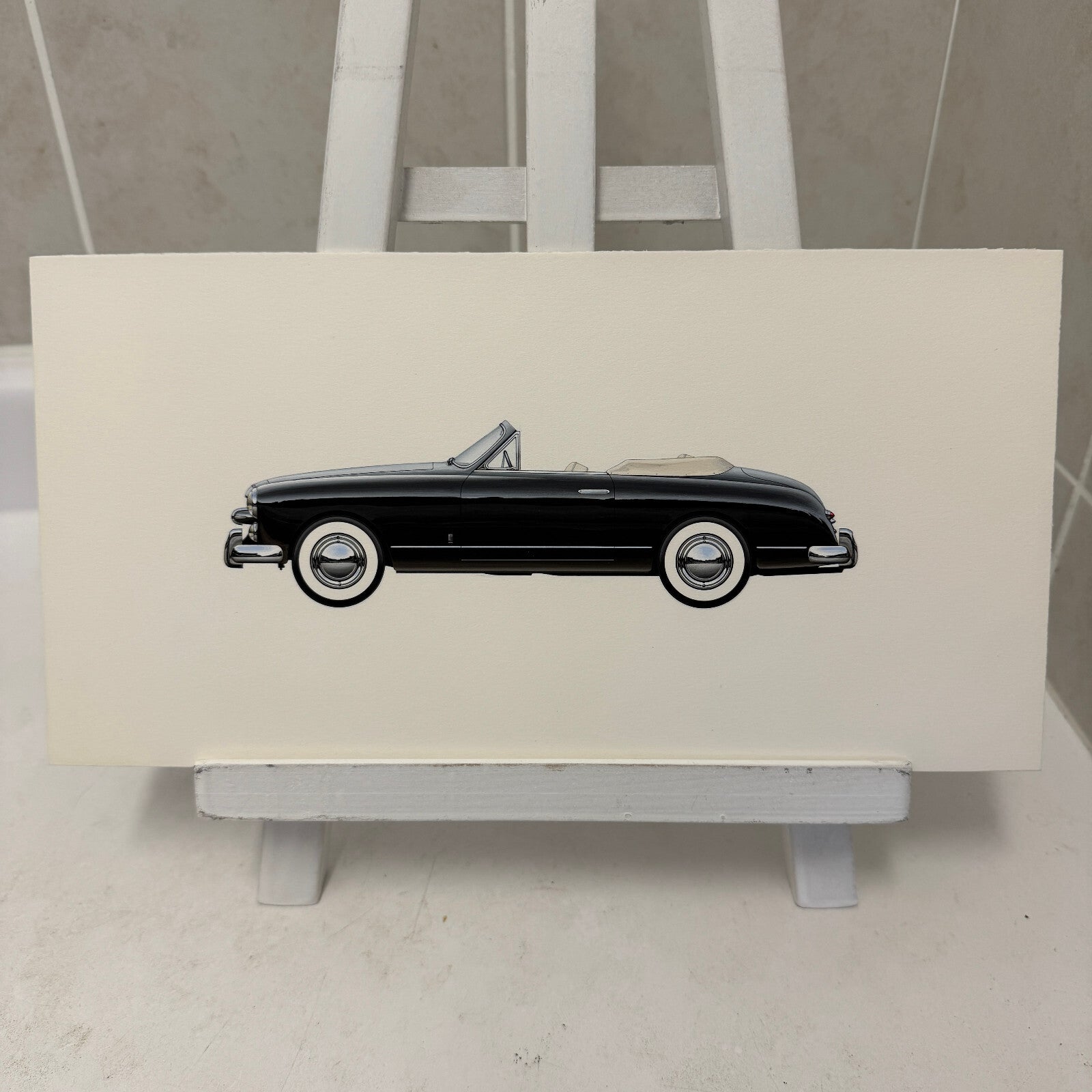 1952 Ford Comete Cabriolet Coachbuilder Automobile Illustration Art Drawing