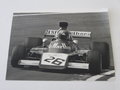 Vintage 1973 Dutch Grand Prix Racing Photograph Photo - Gijs Van Lennep Ford 