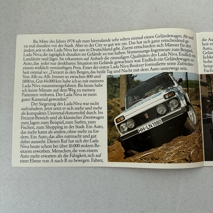 Lada Niva Car Sales Brochure Catalog Niva E Niva 5000 C 5000C GERMAN