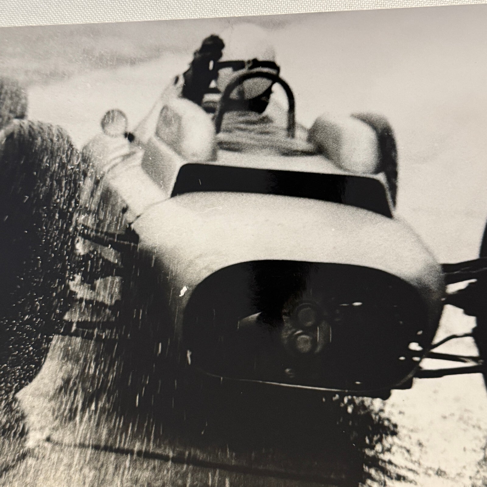 Vintage Racing Car Photo Photograph Dr Benno Muller Stamp Porsche