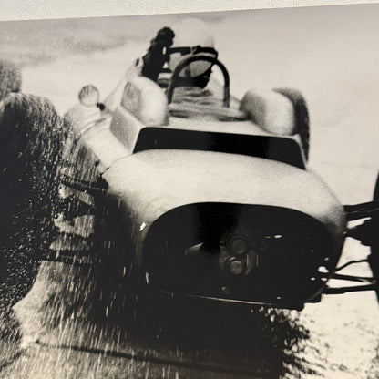 Vintage Racing Car Photo Photograph Dr Benno Muller Stamp Porsche