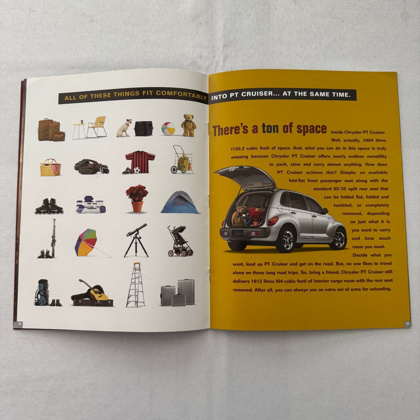 2001 Chrysler PT Cruiser Car Sales Brochure Catalog Advertising Canadian