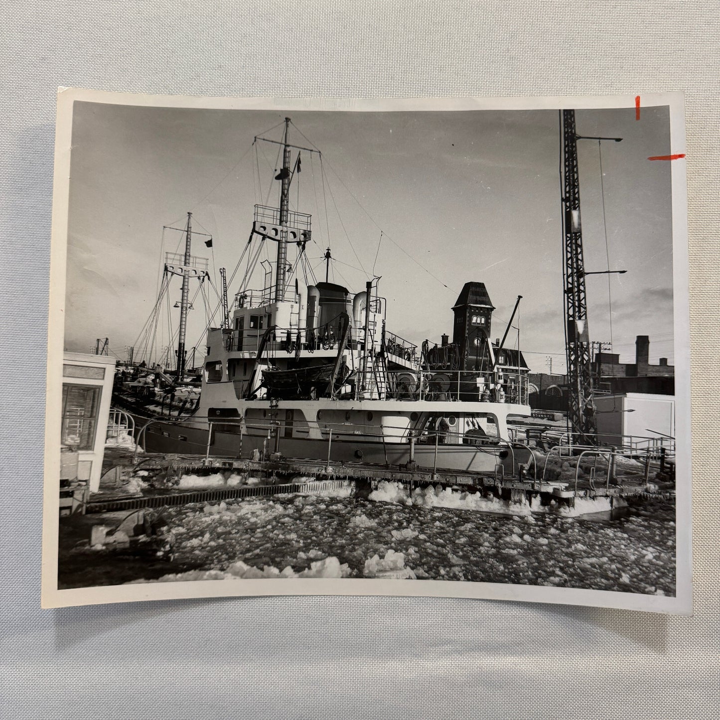 Vintage Ship Boat Photo Photograph German Freighter Hemlingen St Lawrence River