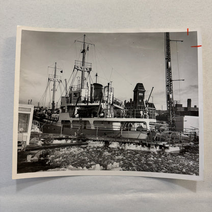 Vintage Ship Boat Photo Photograph German Freighter Hemlingen St Lawrence River