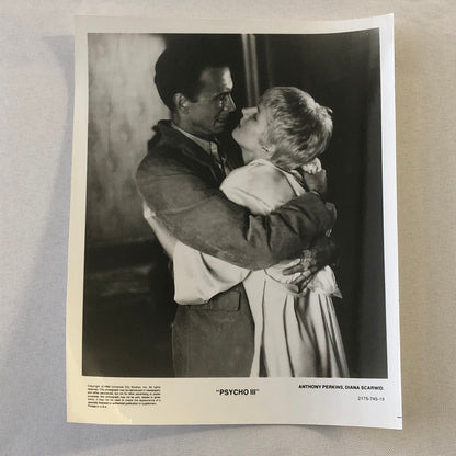 Psycho III Movie Film Press Photo Photograph Anthony Perkins Diana Scarwid