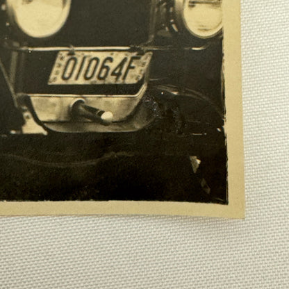 Vintage Automobile Photo Photograph Print Snapshot Antique Car Child Girl