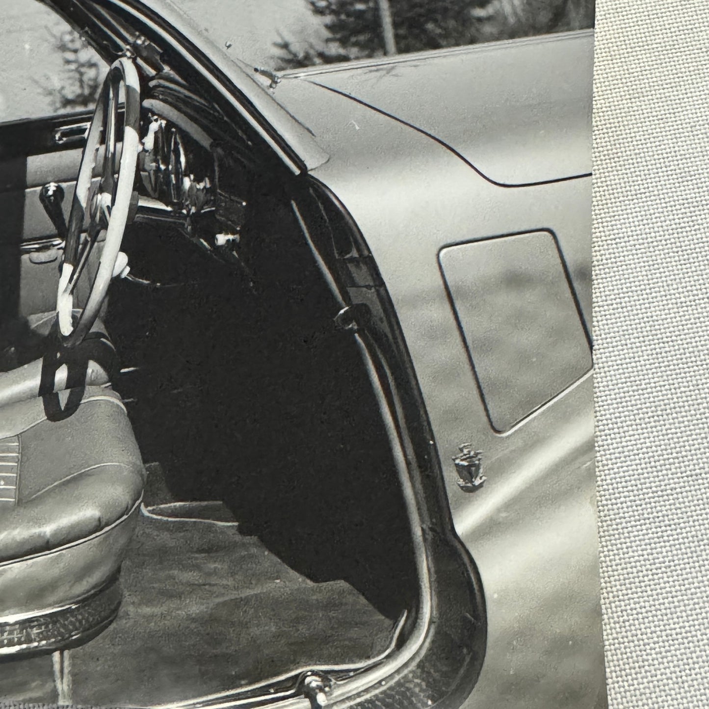 Vintage Photograph Photo Print Beautiful Car Automobile Interior