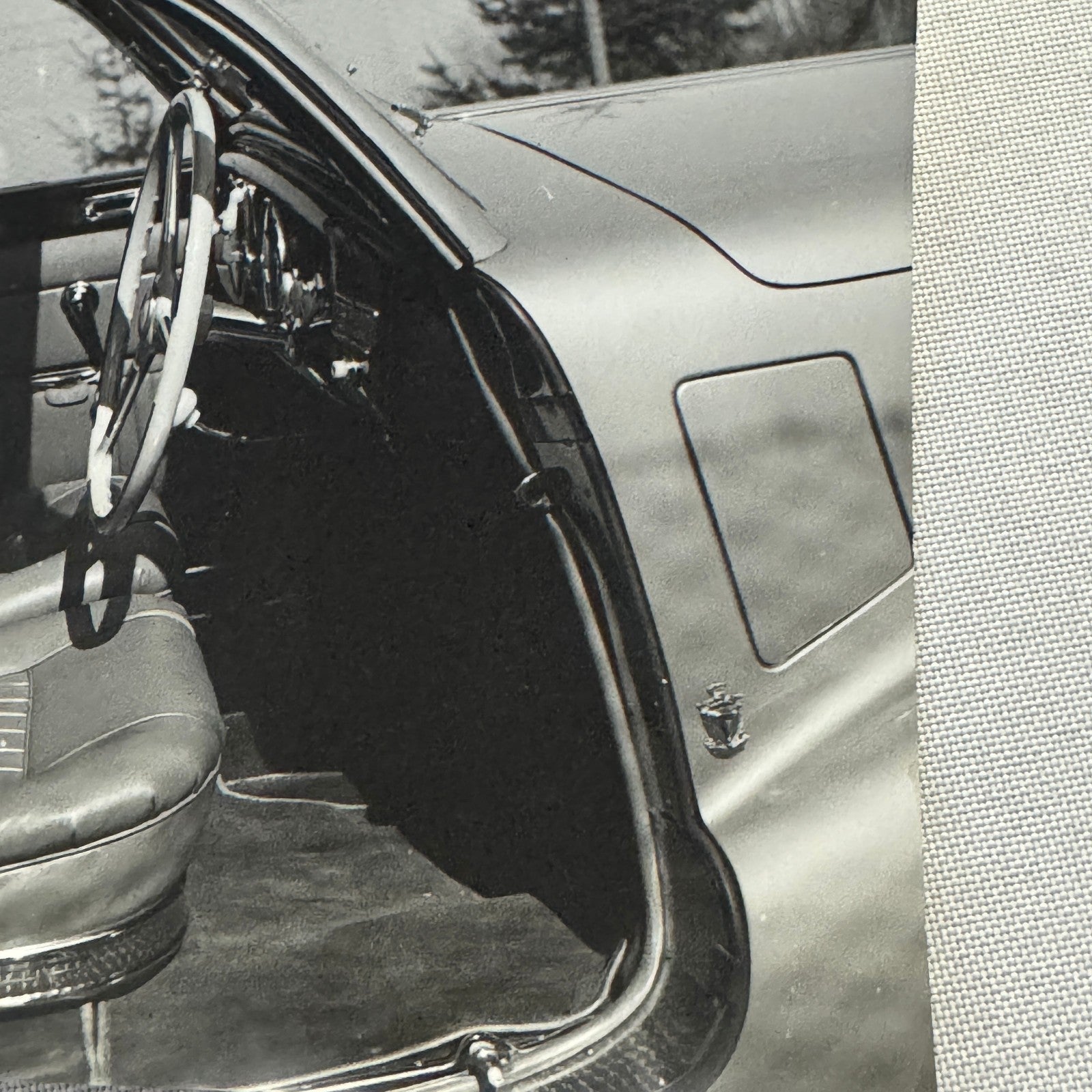 Vintage Photograph Photo Print Beautiful Car Automobile Interior