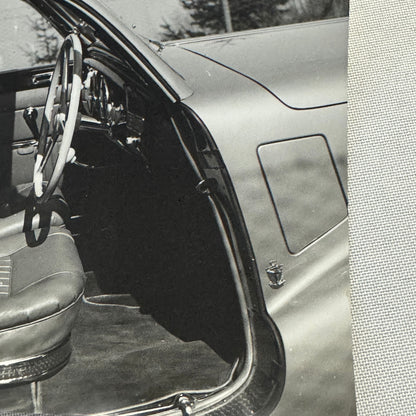 Vintage Photograph Photo Print Beautiful Car Automobile Interior