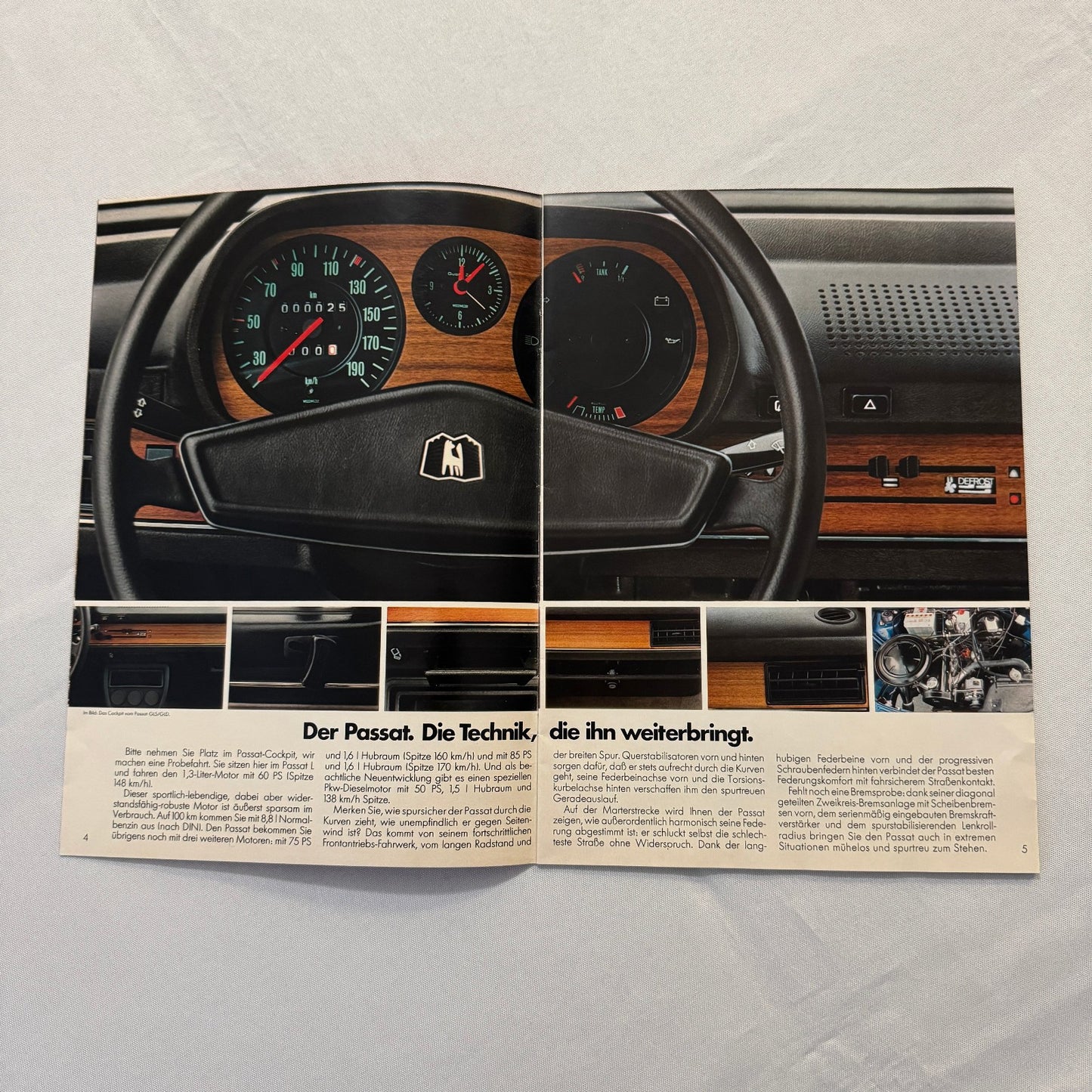 1977 Volkswagen Passat Car Sales Brochure Catalog Advertising GERMAN
