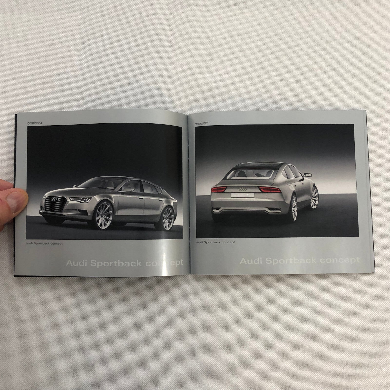 2009 Audi Sportback Concept Car Press Kit Photo CD Box