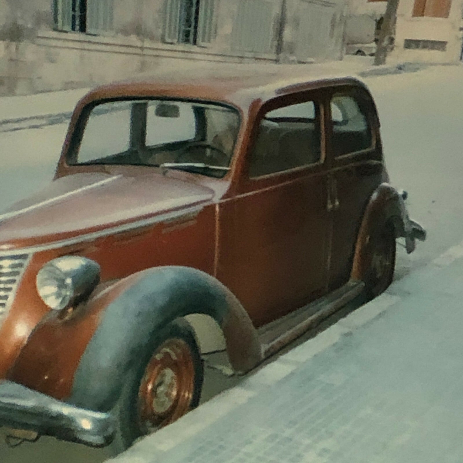 Vintage Fiat Car Photo Photograph Print 