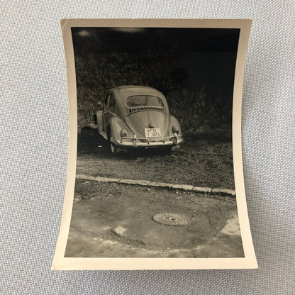 Vintage Photo Photograph Snapshot VW Volkswagen Beetle Bug Car