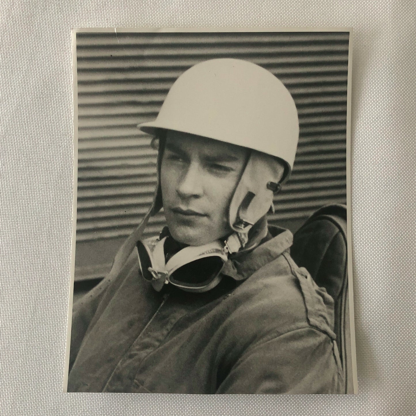 Vintage 1950s Racing Photo Photograph - Stirling Moss Driver Portrait 