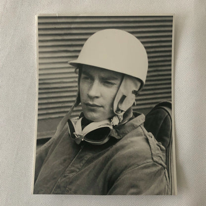 Vintage 1950s Racing Photo Photograph - Stirling Moss Driver Portrait 
