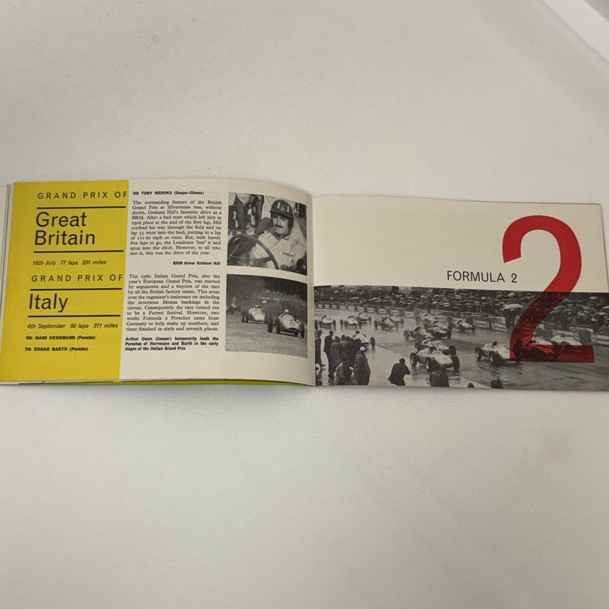 1960 BP Racing Brochure Grand Prix Formula 2 Stirling Moss Mike Hailwood Bike +