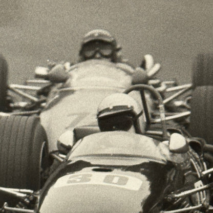 Vintage Car Racing Photo Circuit Mont Tremblant Quebec Photograph 1969