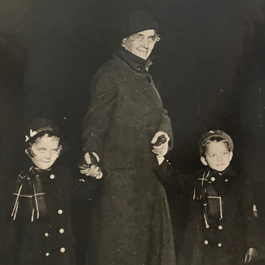 Press Photo Photograph President Herbert Hoover Grand Children Christmas