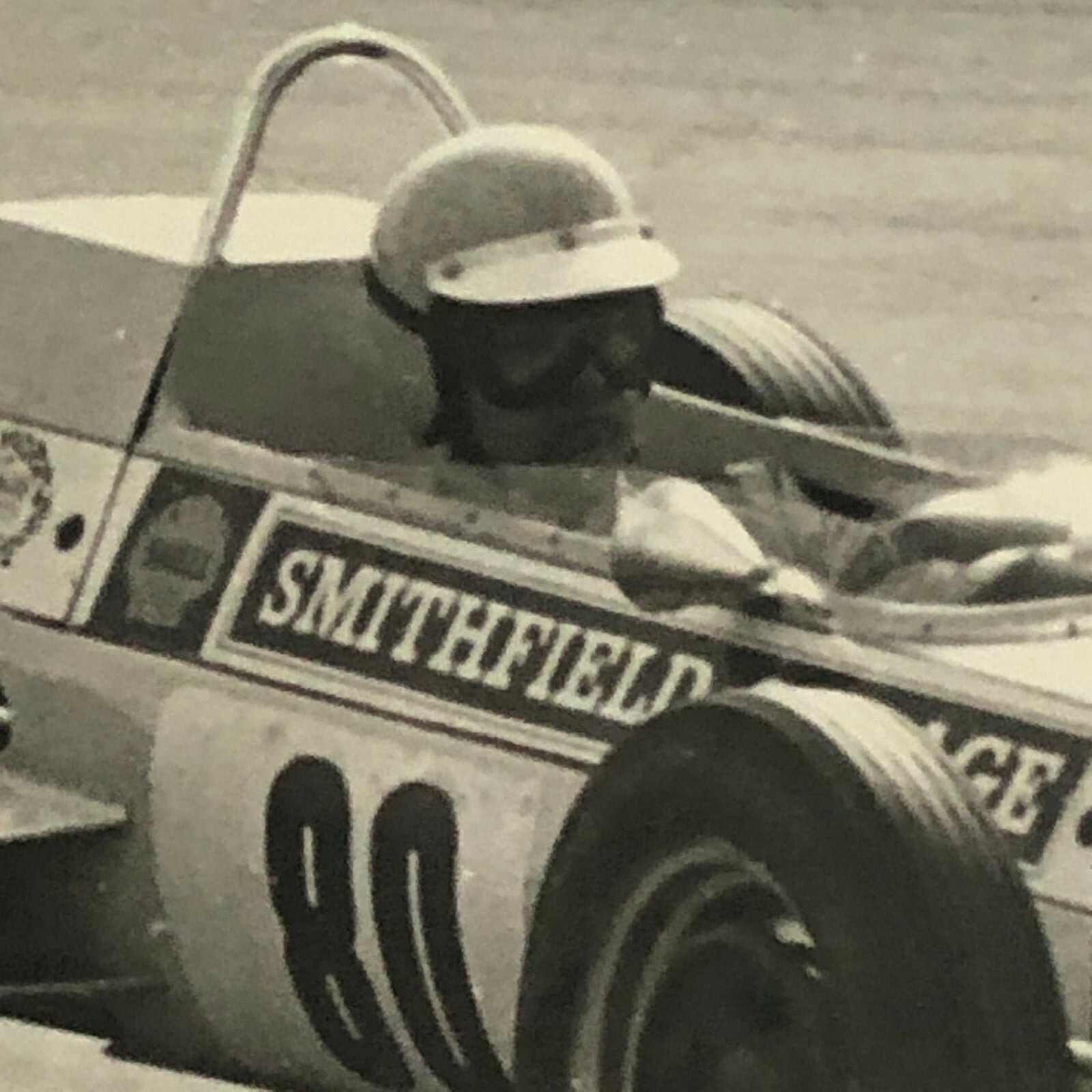 Vintage Racing Car Driver Photo Photograph Print 
