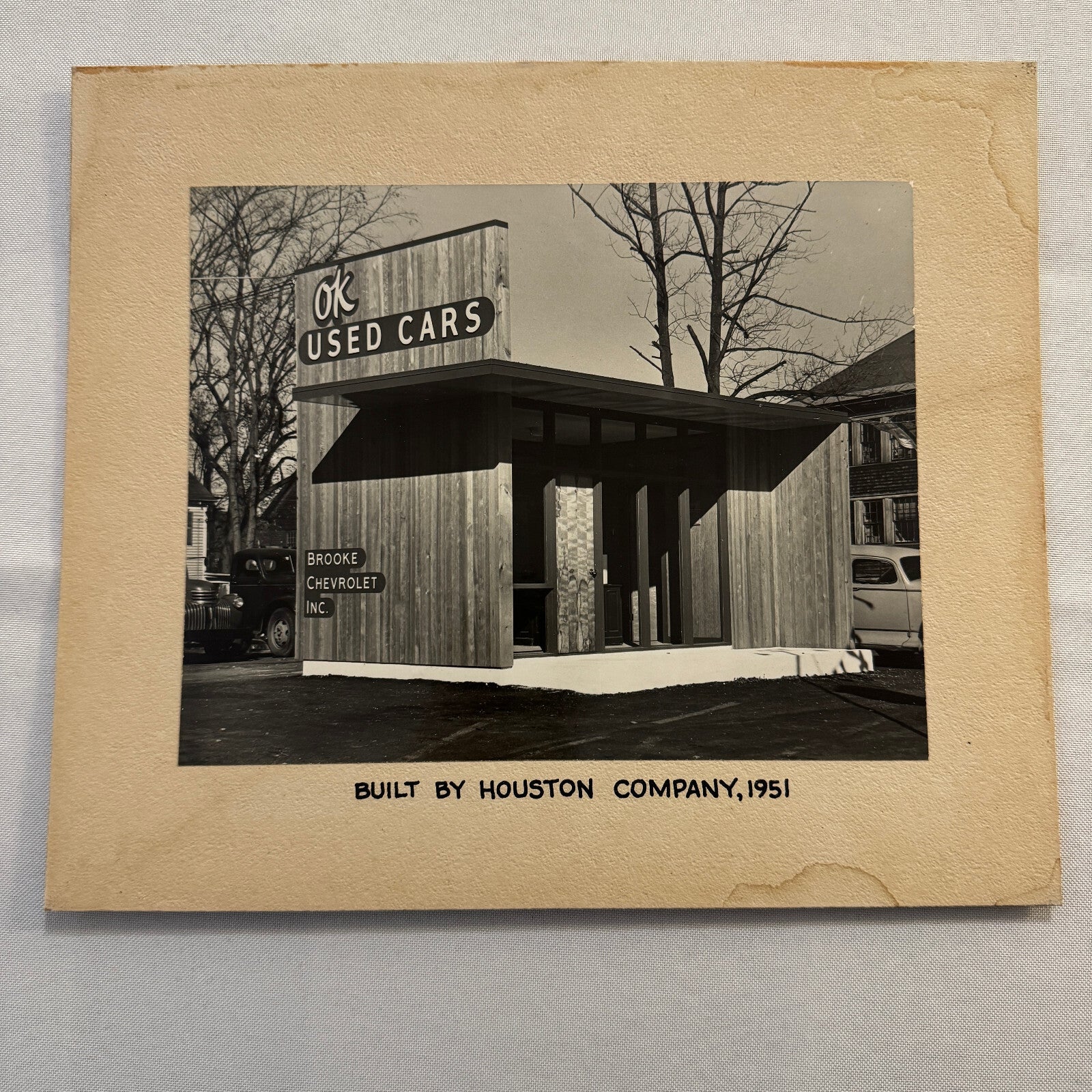 1951 Chevrolet Used Car Dealership Building Vintage Photo Photograph