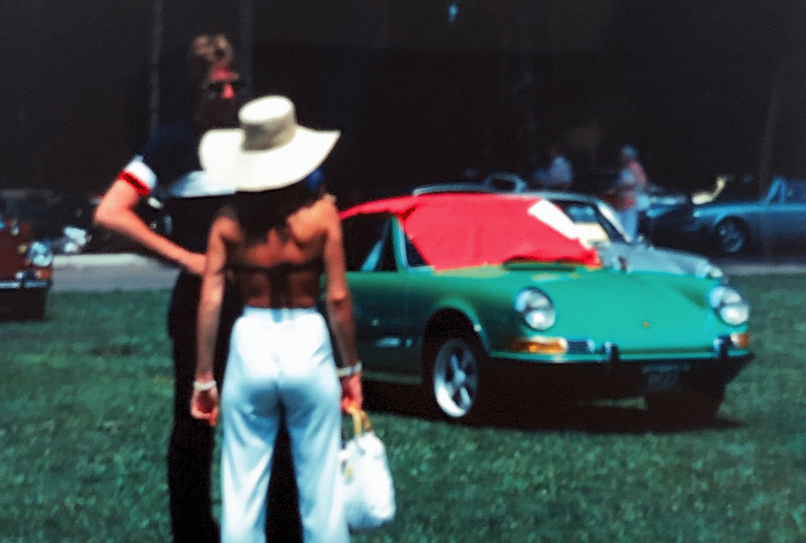 Porsche 911 Car Show 35mm Photo Slide Vintage 1981
