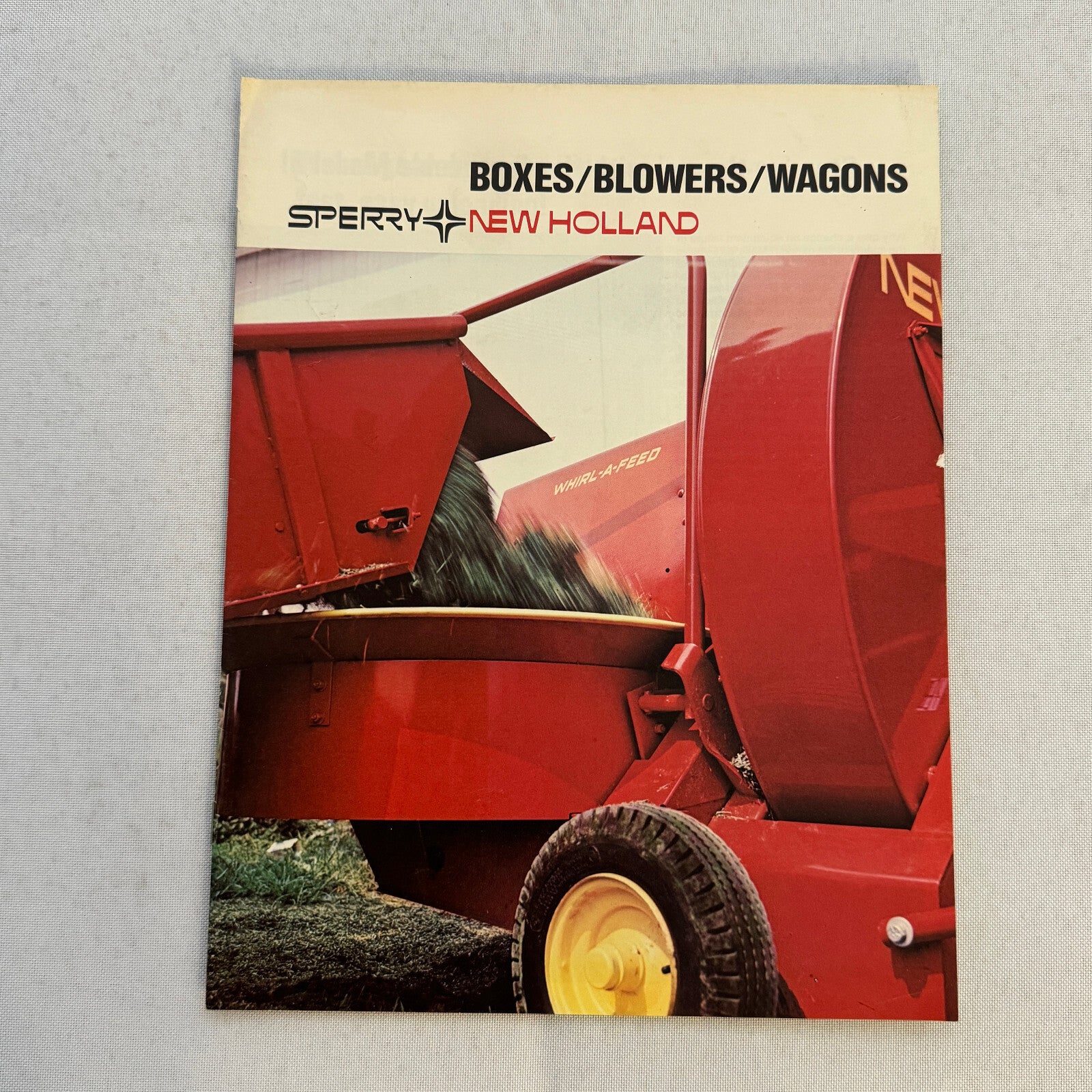 Sperry New Holland Farm Equipment Brochure Boxes Blowers Wagons Vintage