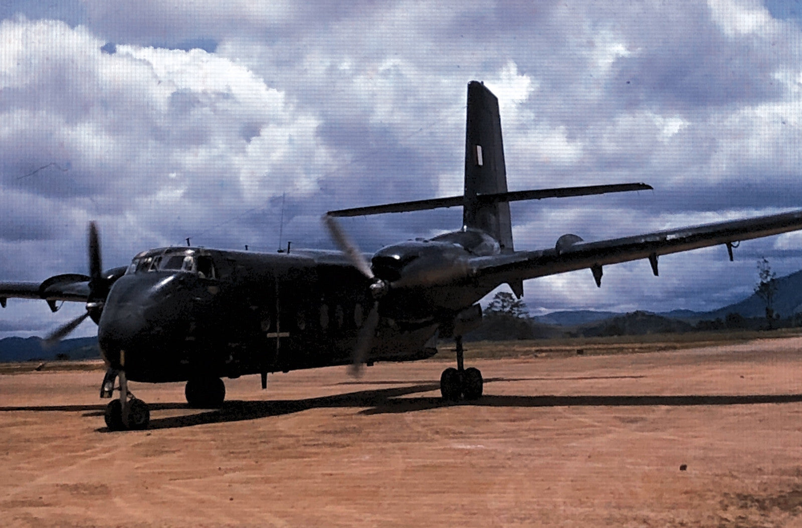 35mm Photo Slide CV-2 Caribou Aircraft 1969 Australia Airplane Vintage