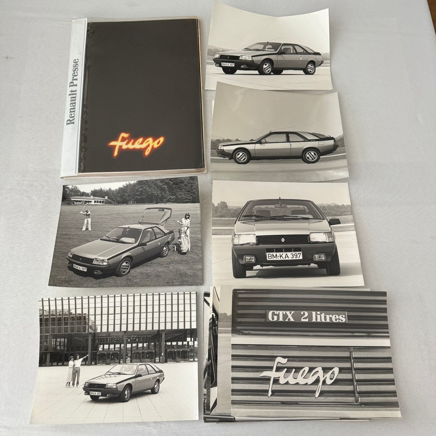 Renault Fuego Vintage Press Kit Brochure Photos 1980 GERMAN Text