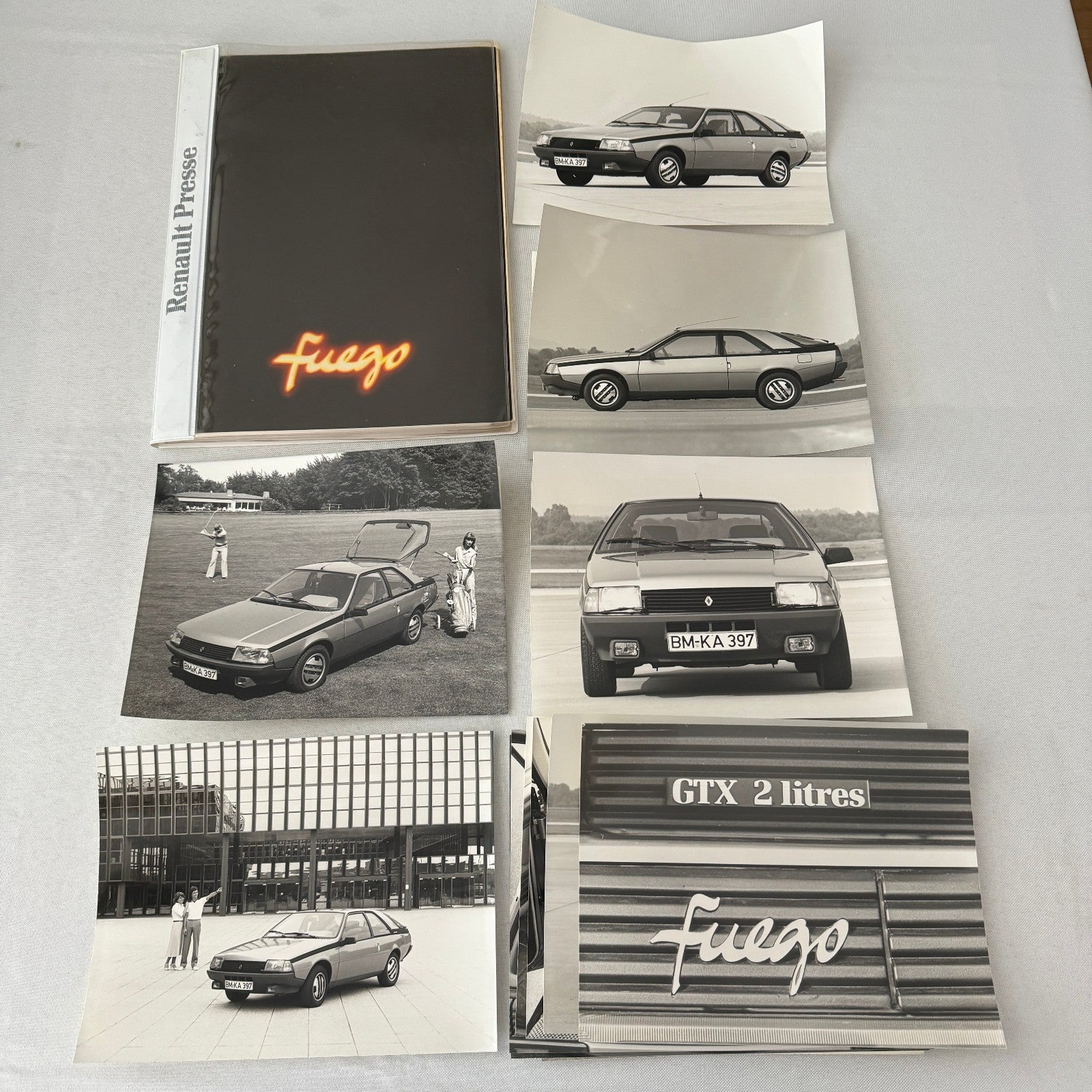 Renault Fuego Vintage Press Kit Brochure Photos 1980 GERMAN Text
