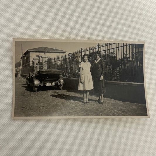 Vintage Car Automobile Photo Photograph Print Women