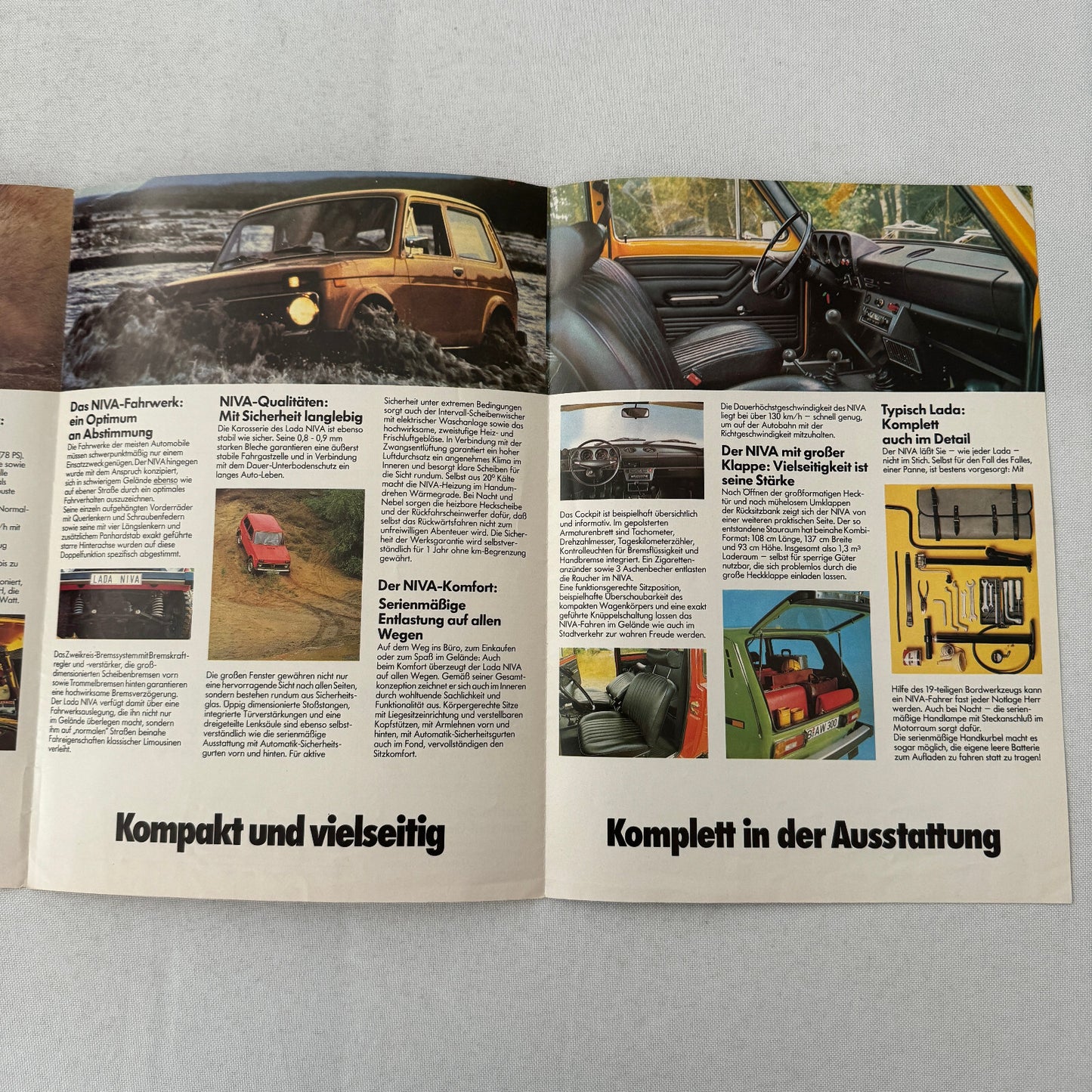 Lada Niva Car Sales Brochure Catalog German Language European Market