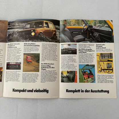 Lada Niva Car Sales Brochure Catalog German Language European Market