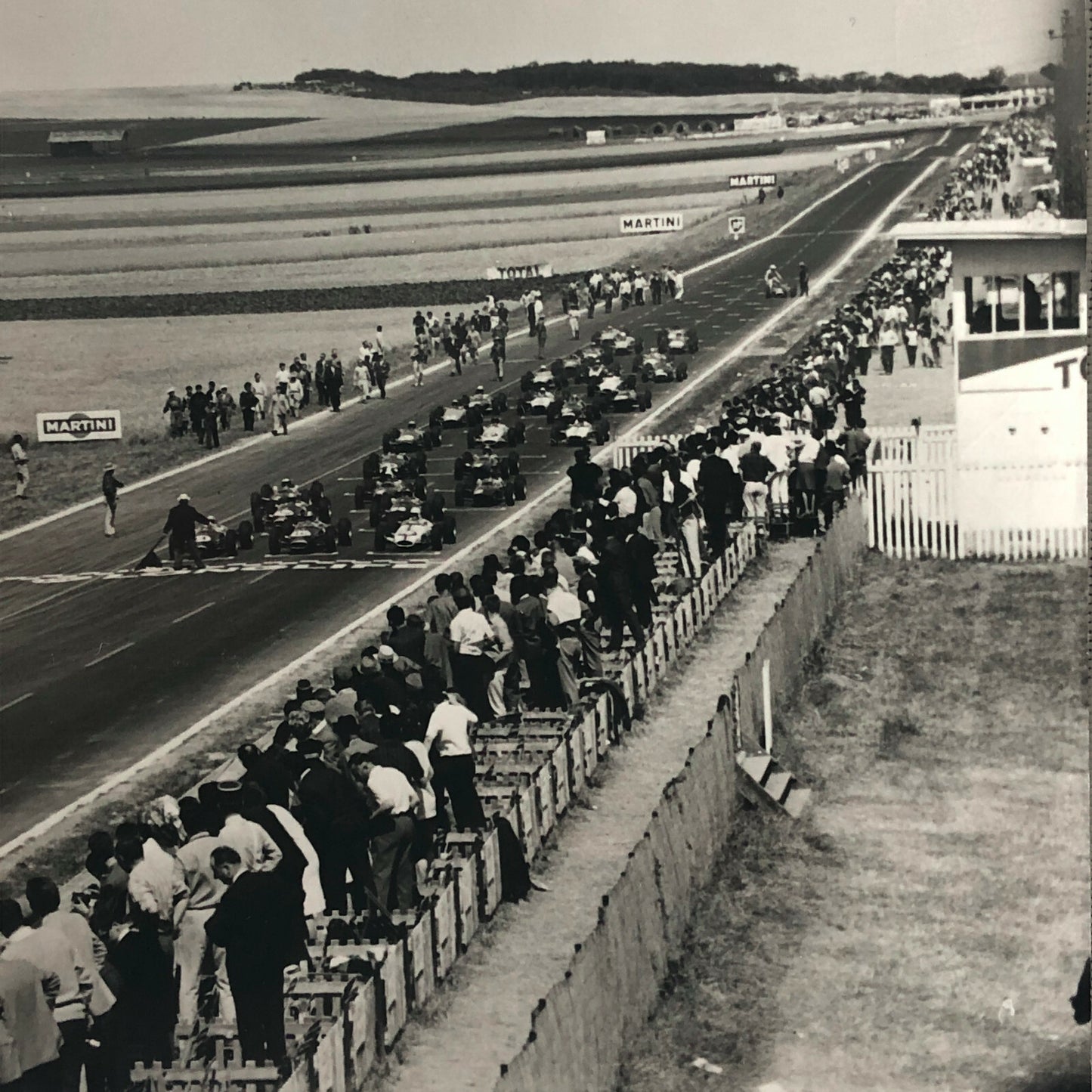 Vintage 1960s Car Racing Photo Photograph Image 