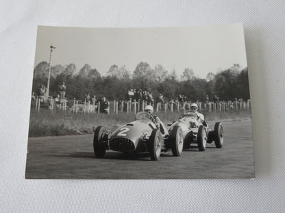 Vintage 1951 Racing Photo Photograph Stirling Moss at Monza Italy Italian