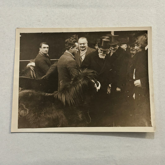 French President Paul Doumer at Bird Show Pony Press Photo Photograph France