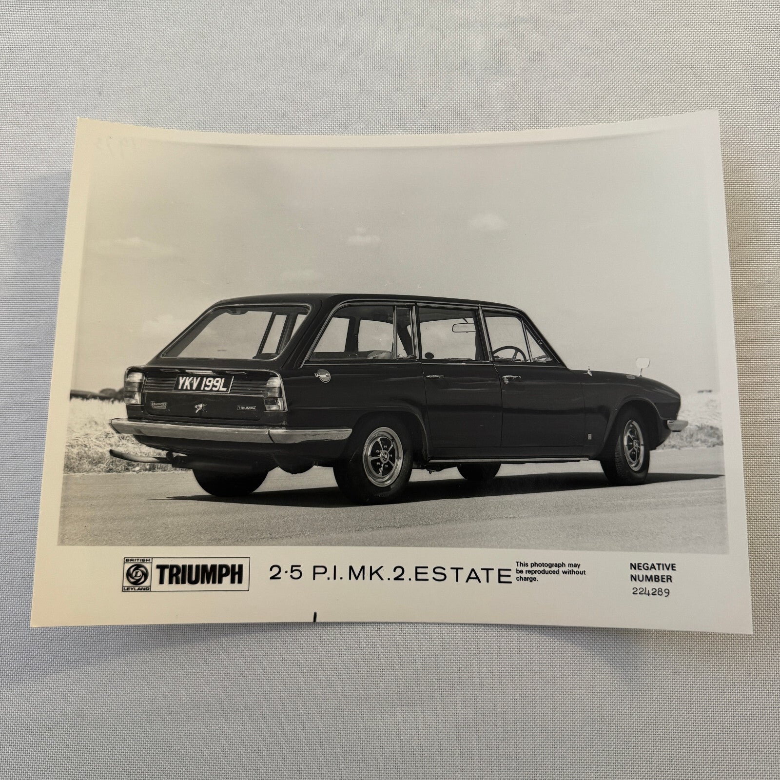 Triumph 2.5 PI MK 2 Estate Wagon Car Factory Press Photo Photograph Print 1973