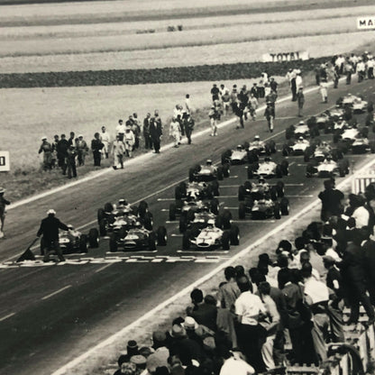 Vintage 1960s Car Racing Photo Photograph Image 